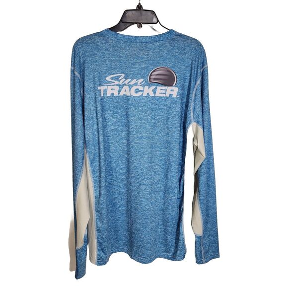 Suntracker Men's Shirt 2XL Moisture Wicking Vented Long Sleeve Fishing Boating - Picture 2 of 9